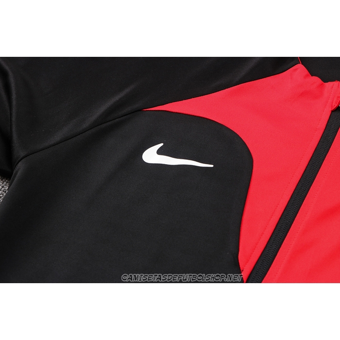 Chandal de Chaqueta del Corea del Sur 22-23 Negro y Rojo